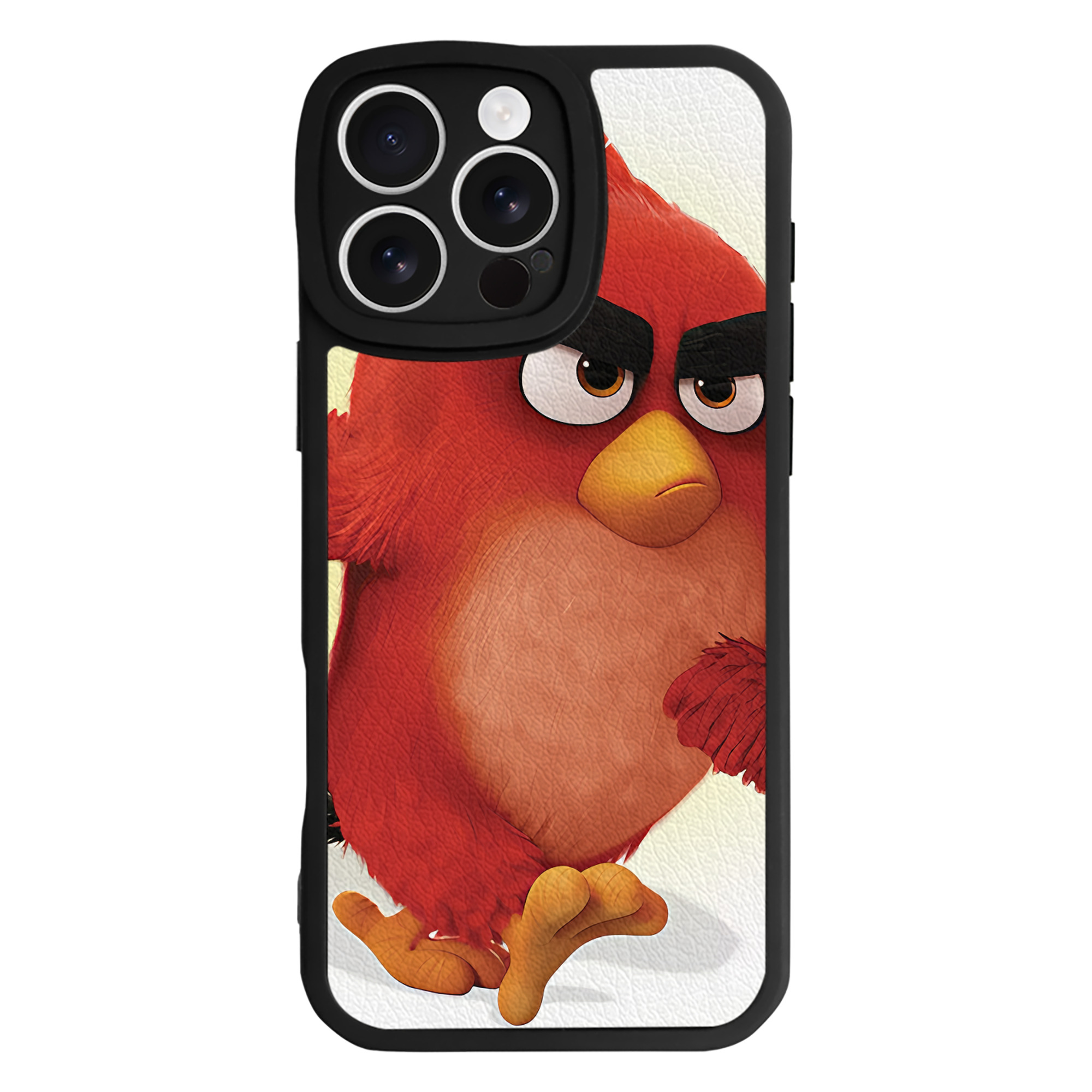 （画像用） Angry Birds アングリーバード 【iPhone 16シリーズ対応】シリコンスマホケース（レザー調） 材質：シリコン
